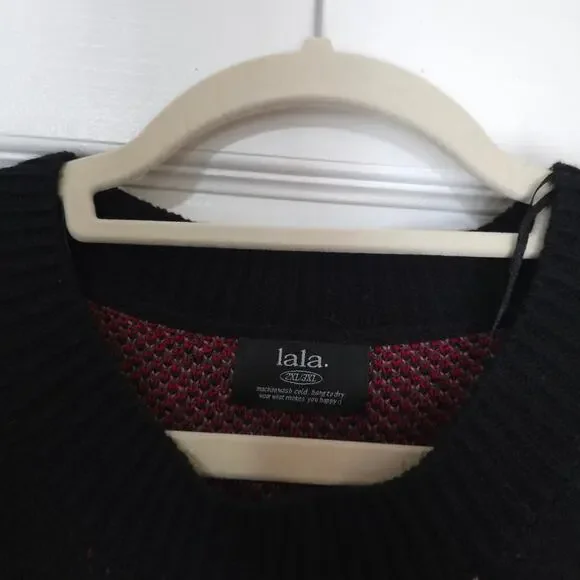 Dressed in LALA Big Reputation Oversized Knit Maxi Dress in Snake Size 2X/3X - Picture 7 of 7